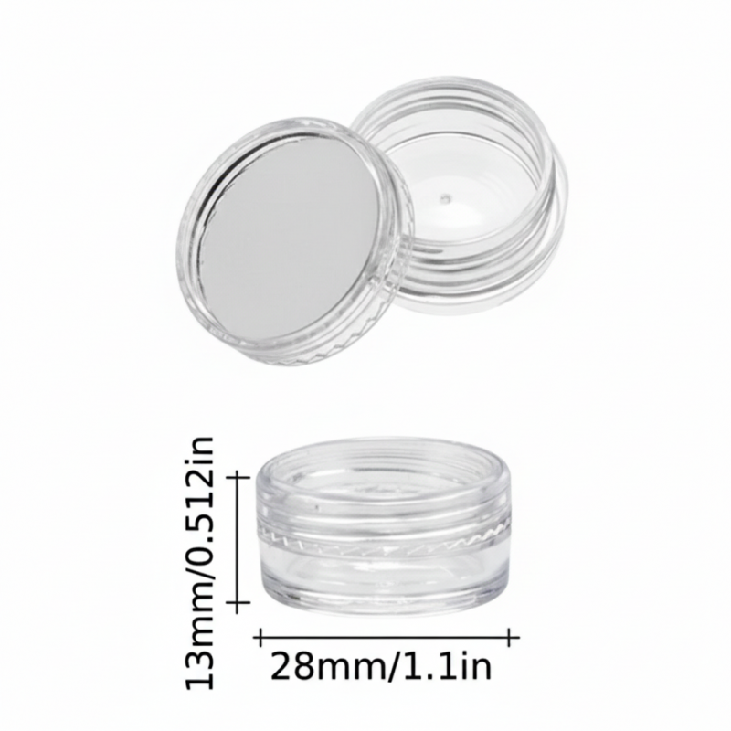 Баночка 1 мл "МАЙАМІ" акрилова прозора