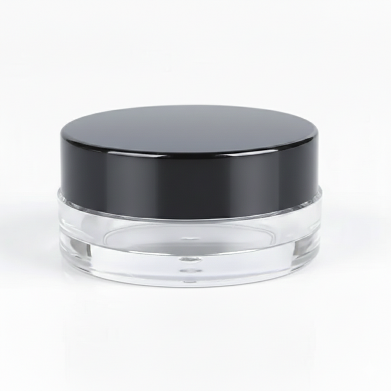 Баночка 2-3 мл "МАЙАМІ" акрилова з чорною кришкою