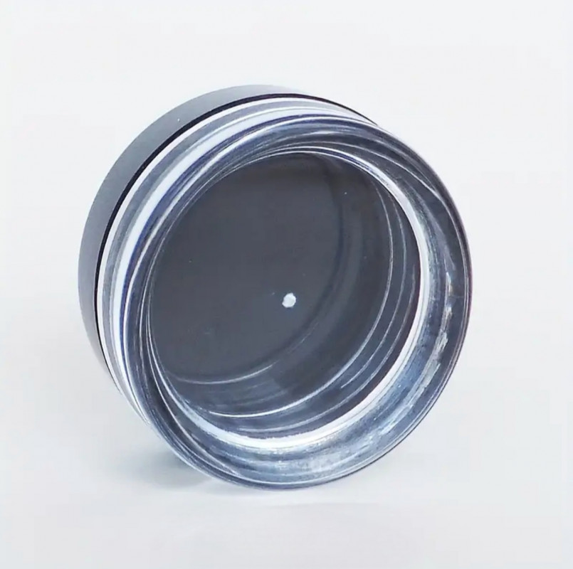 Баночка 2-3 мл "МАЙАМІ" акрилова з чорною кришкою