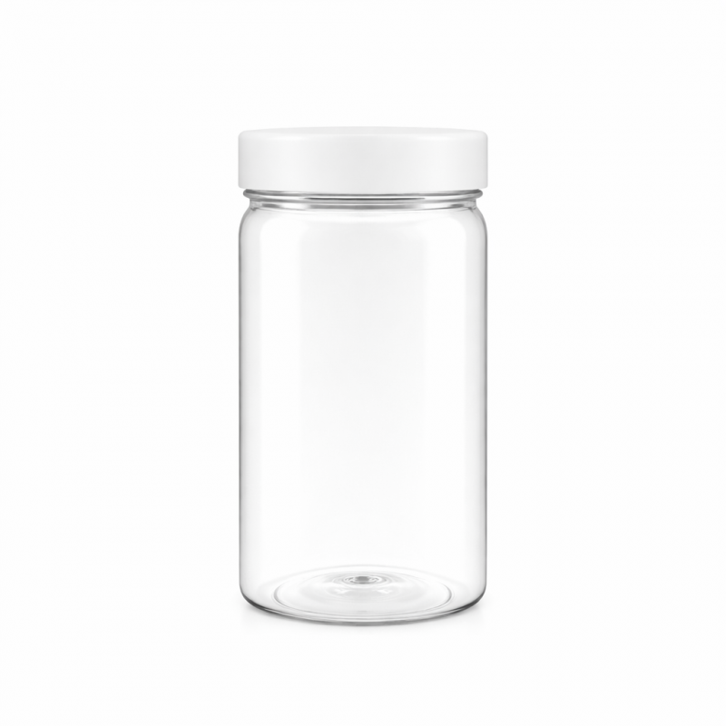 Баночка 400 мл "НІКОЛЬ" прозора з кришкою