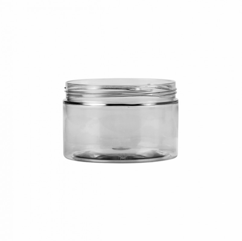 Баночка 200мл "АНЖЕЛІКА" пластикова, біла кришка