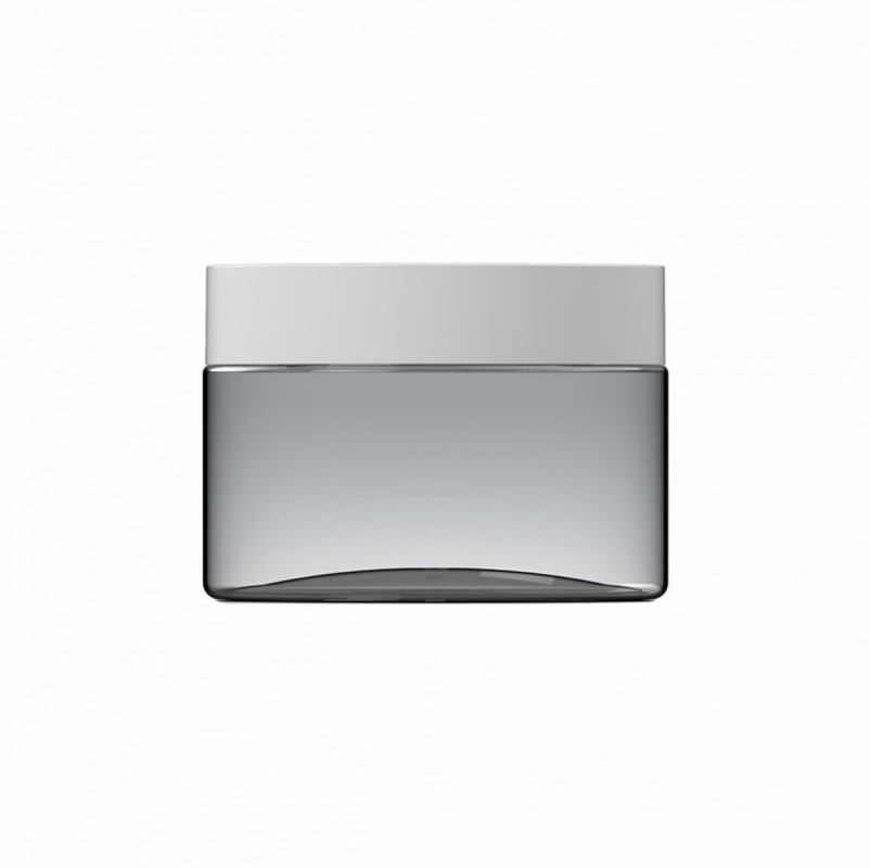 Баночка 200мл "АНЖЕЛІКА" пластикова, біла кришка