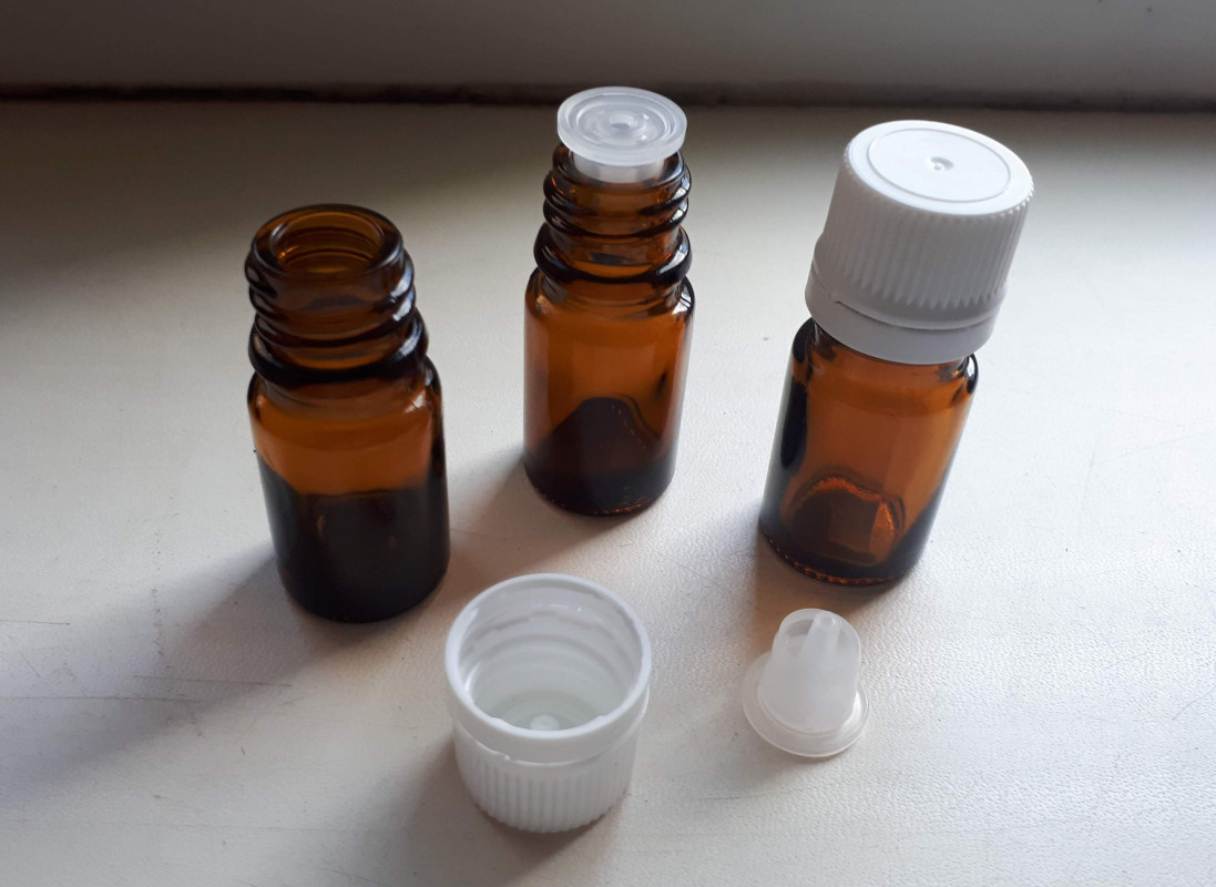 Флакон скляний 5 мл коричневий