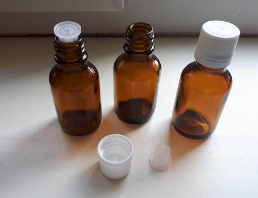 Флакон скляний 25 мл коричневий