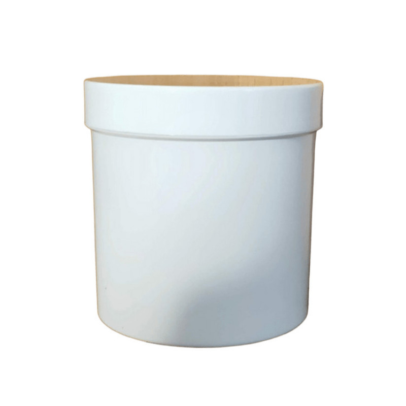 Баночка 250 мл "ТВІСТ" біла висока, без мембрани