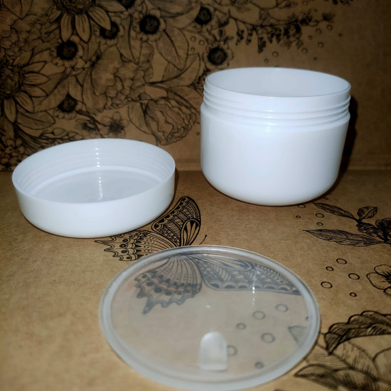 Баночка "ЛОРА" 50 мл з мембраною біла