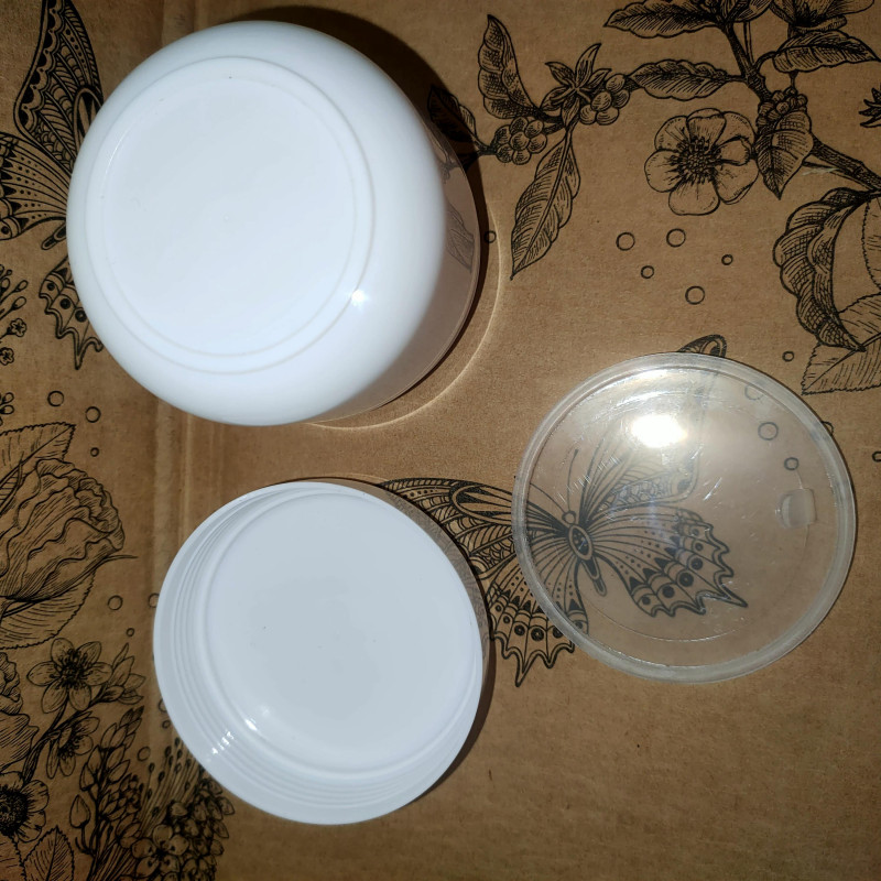 Баночка "ЛОРА" 50 мл з мембраною біла