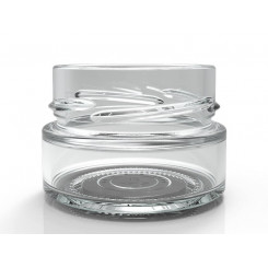 Баночка 50 мл "А'НЖЕЛА" скляна прозора, горло 58 мм