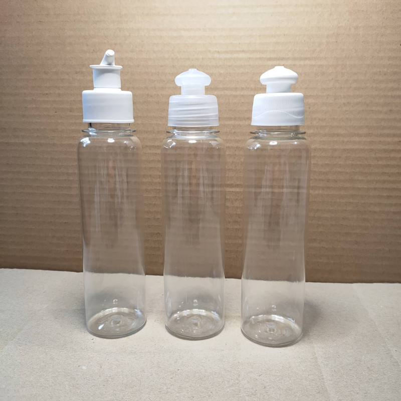 Флакон "ЛІНДА" 250 мл, прозорий, горло 28/410