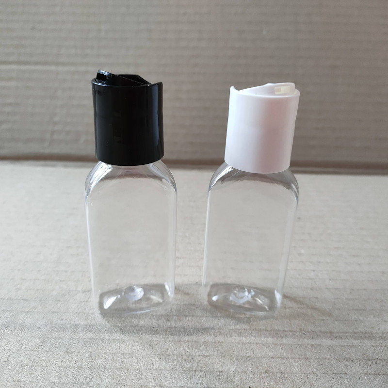 Флакон 50 мл "БАМБУК", прозорий, пластиковий, горло 24/410 с кришкою на вибір