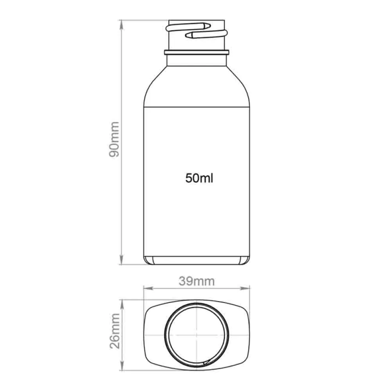 Флакон "БАМБУК" 50 мл, 24/410