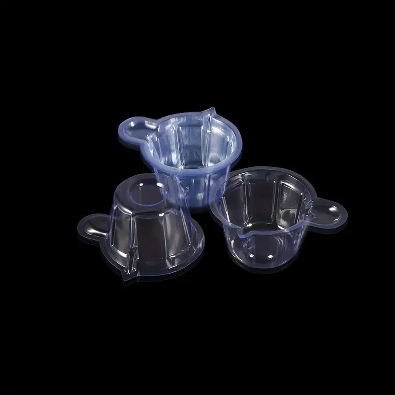 Судочки 40 мл, маленькі пластикові з носиком та ручкою