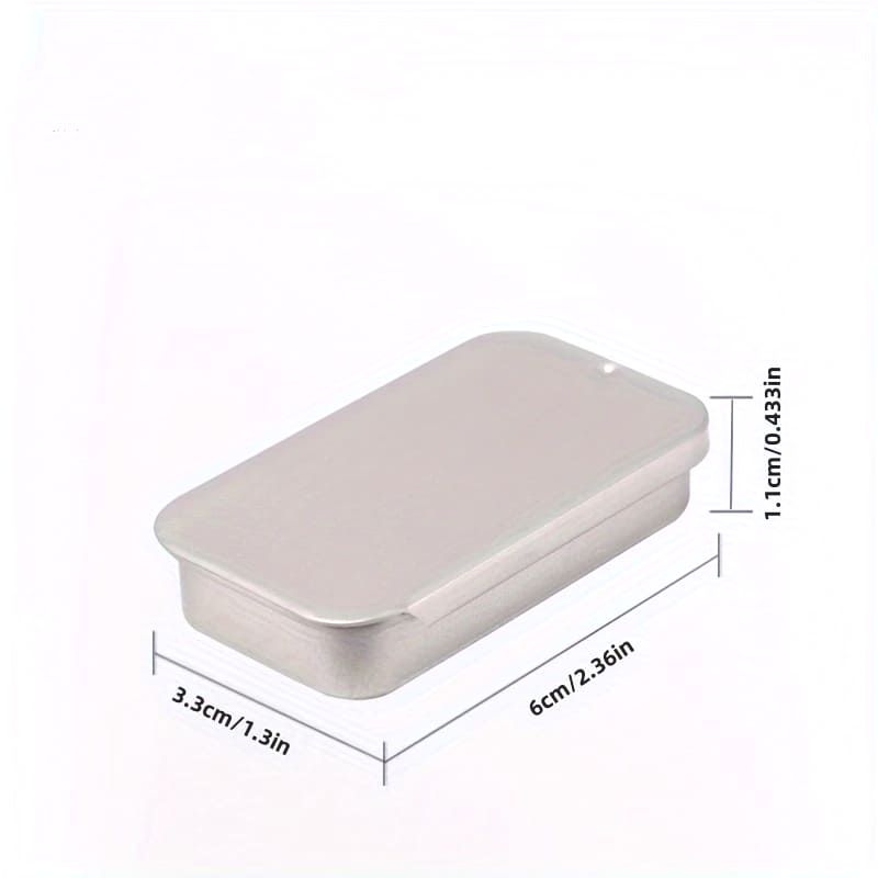 Металеві баночки зі слайд-кришками, срібні