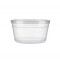 Судочек 100 мл з кришкою, пластиковий, прозорий