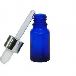 Флакон скляний 10 мл синій з піпеткою