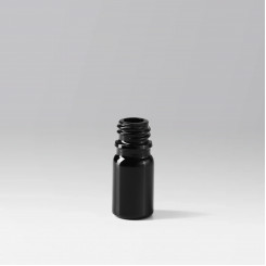Флакон 5 мл скляний, чорний, з піпеткою