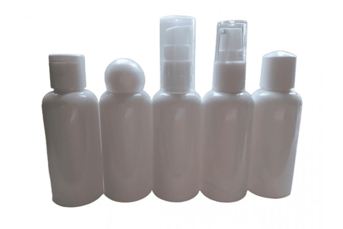 Флакон "ГЛОРІЯ" 50 мл, білий, горло 18/410