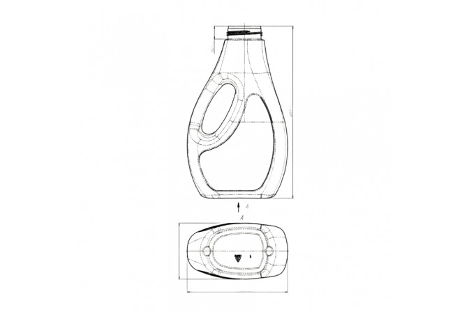 Флакон 1000 мл "ХІМІЯ" білий 