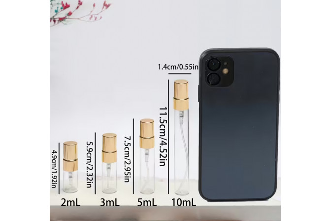 Флакон 2 мл з розпилювачем, прозорий