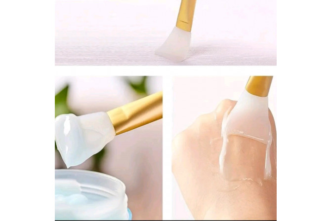 Пензлик для нанесення масок силіконовий білий