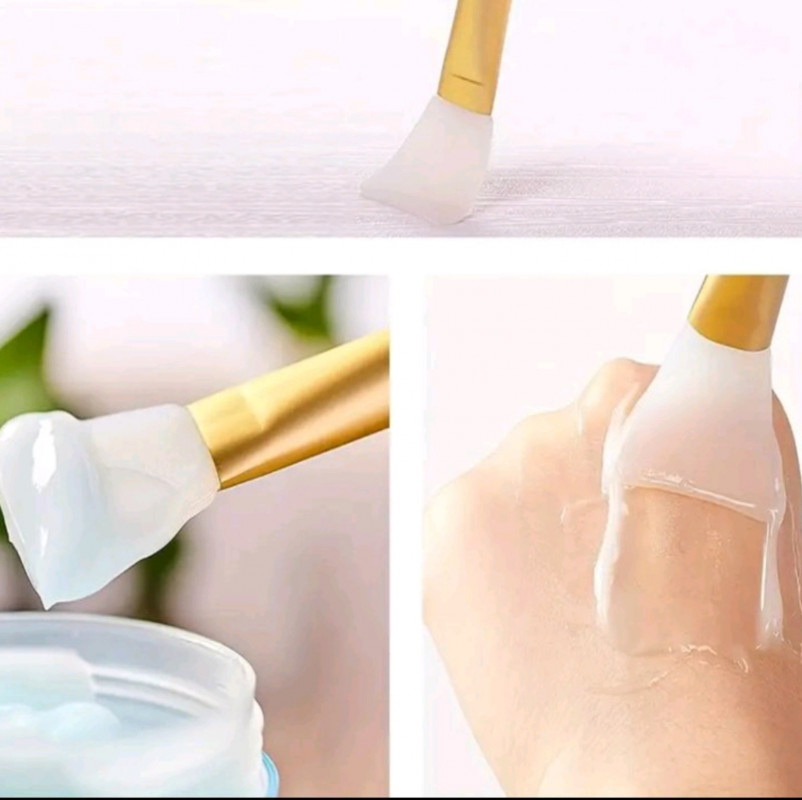 Пензлик для нанесення масок силіконовий білий