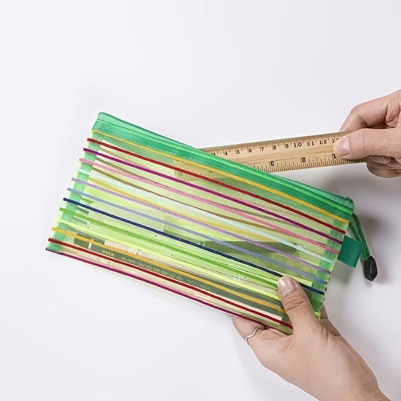 Сумочка 23 х 12 см, сітчаста синя з блискавкою, нейлон