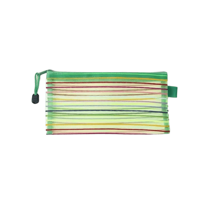 Сумочка 23 х 12 см, сітчаста зелена з блискавкою, нейлон Сумочка 23 х 12 см, сітчаста зелена з блискавкою, нейлон