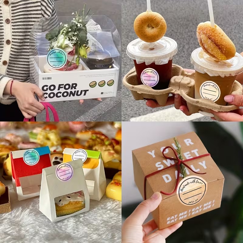 Етикетки 2,5 см Handmade wiht love