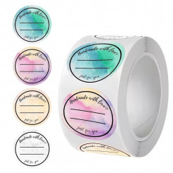 Етикетки 2,5 см Handmade wiht love Етикетки 2,5 см Handmade wiht love