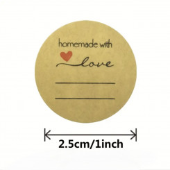 Етикетки 2,5 м Homemade wiht love Етикетки 2,5 м Homemade wiht love