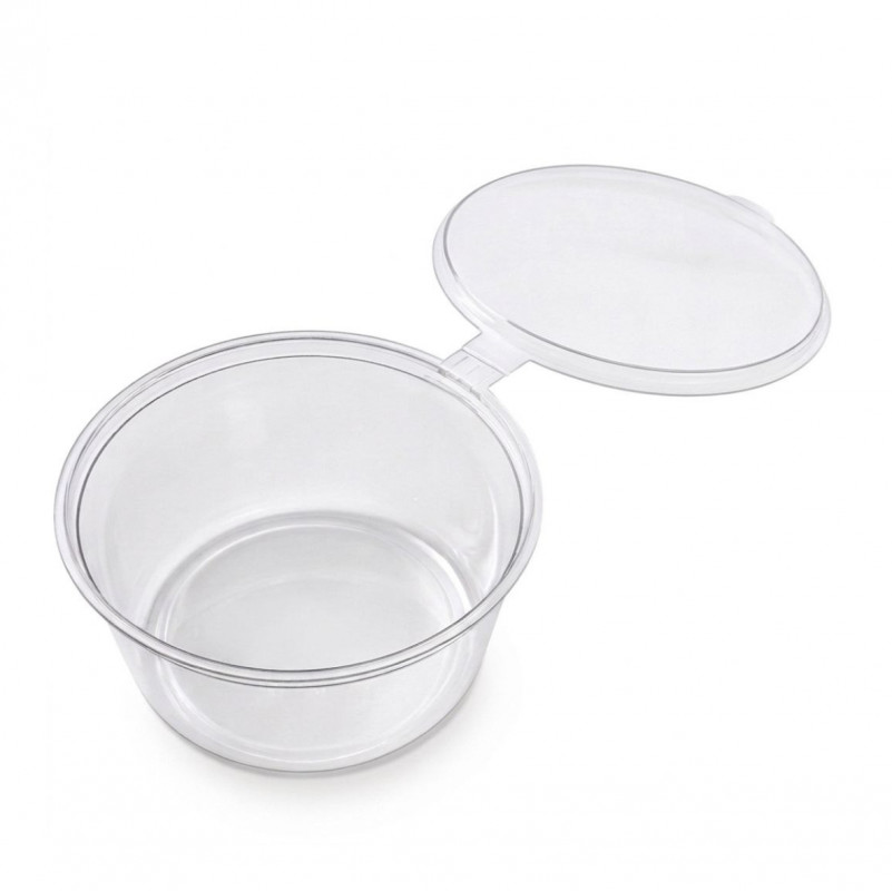 Cоусник 80 мл прозрений з кришкою