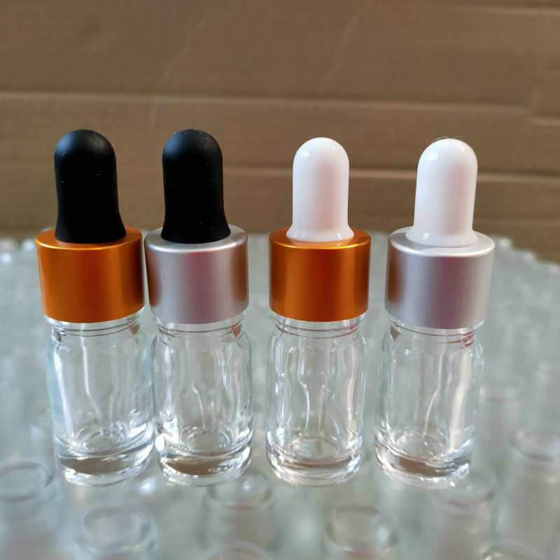 Пляшка скляна 5 мл з піпеткою прозора