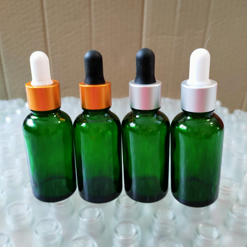 Флакон скляний зелений 30 мл з піпеткою